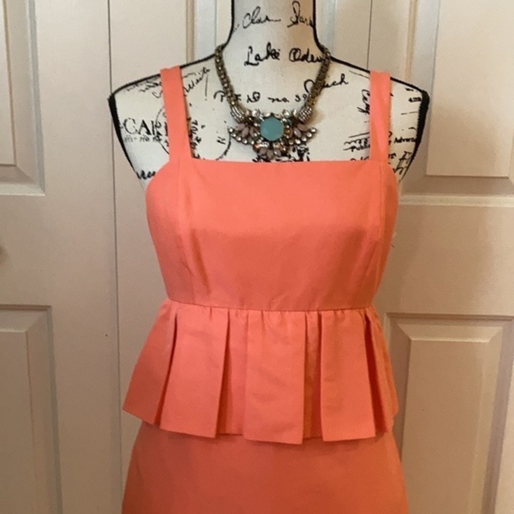 J. Crew Peplum Party Dress in classic fraille Sz 4​ - Picture 6 of 10